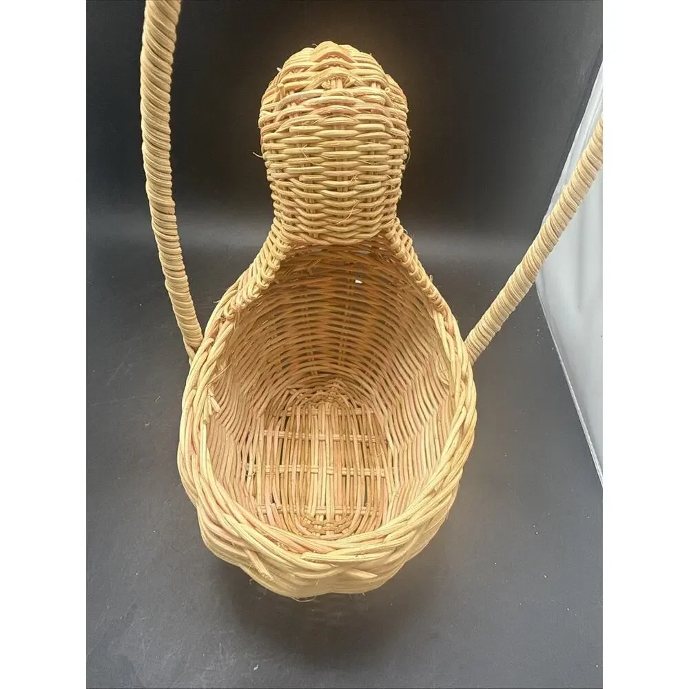 Wicker Duck Basket Rattan Easter